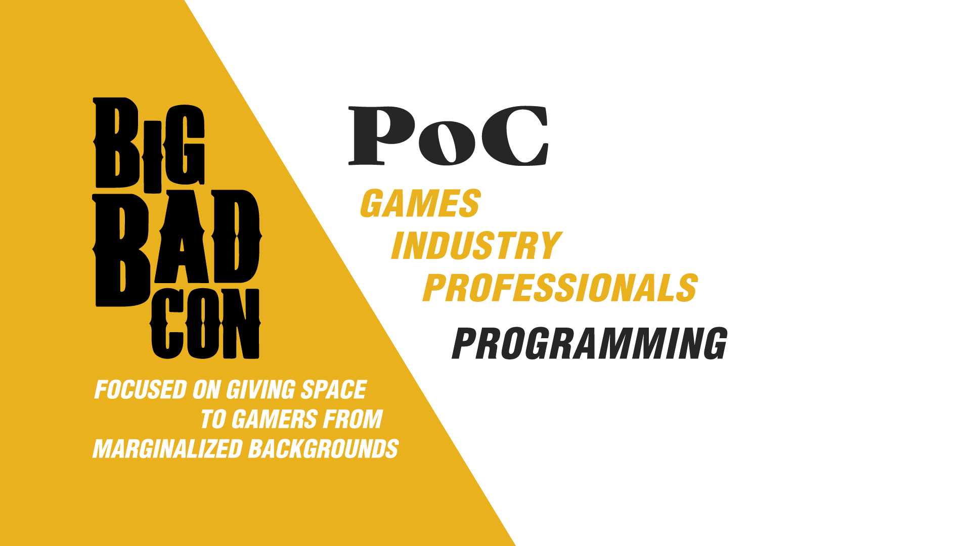 PoC Game Industry Professionals Programming